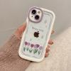 Красота тюльпанов Цветочный противоударный чехол для Iphone 14 Pro Max 13 12 11 Чехол Мягкий силиконовый бампер