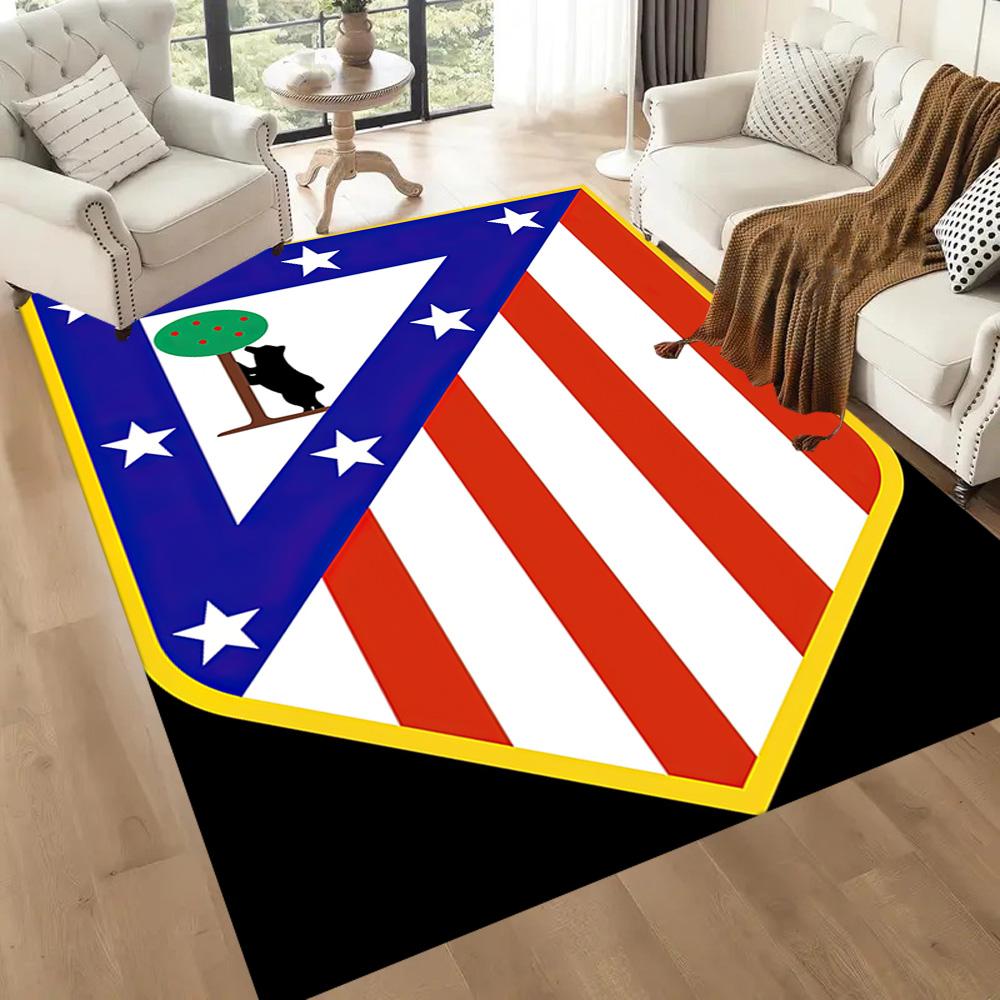 Atletico Madrid Area Rug Perfect For Dining Room Bedrooms Living Rooms Foyer Antislip Carpet Office Home Decor