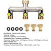 3-ходовой садовый шланговый разветвитель, никелированный латунный кран-коллектор, 3/4-дюймовый морозостойкий уличный шланговый патрубок-адаптер для садов, дворов, ферм