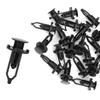 ACROPIX Plastic Rivet Rivet Holder Fender Bumper Clip 9mm Hole Diameter Universal Push Type Black Pack of 20