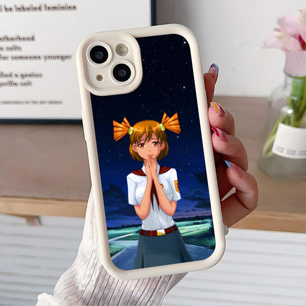 Вечное Лето Алиса Утолщенный ТПУ Чехол для Мобильного Телефона для iPhone 17 16 15 14 13 12 11 Air Pro Max Plus Цветной Чехол