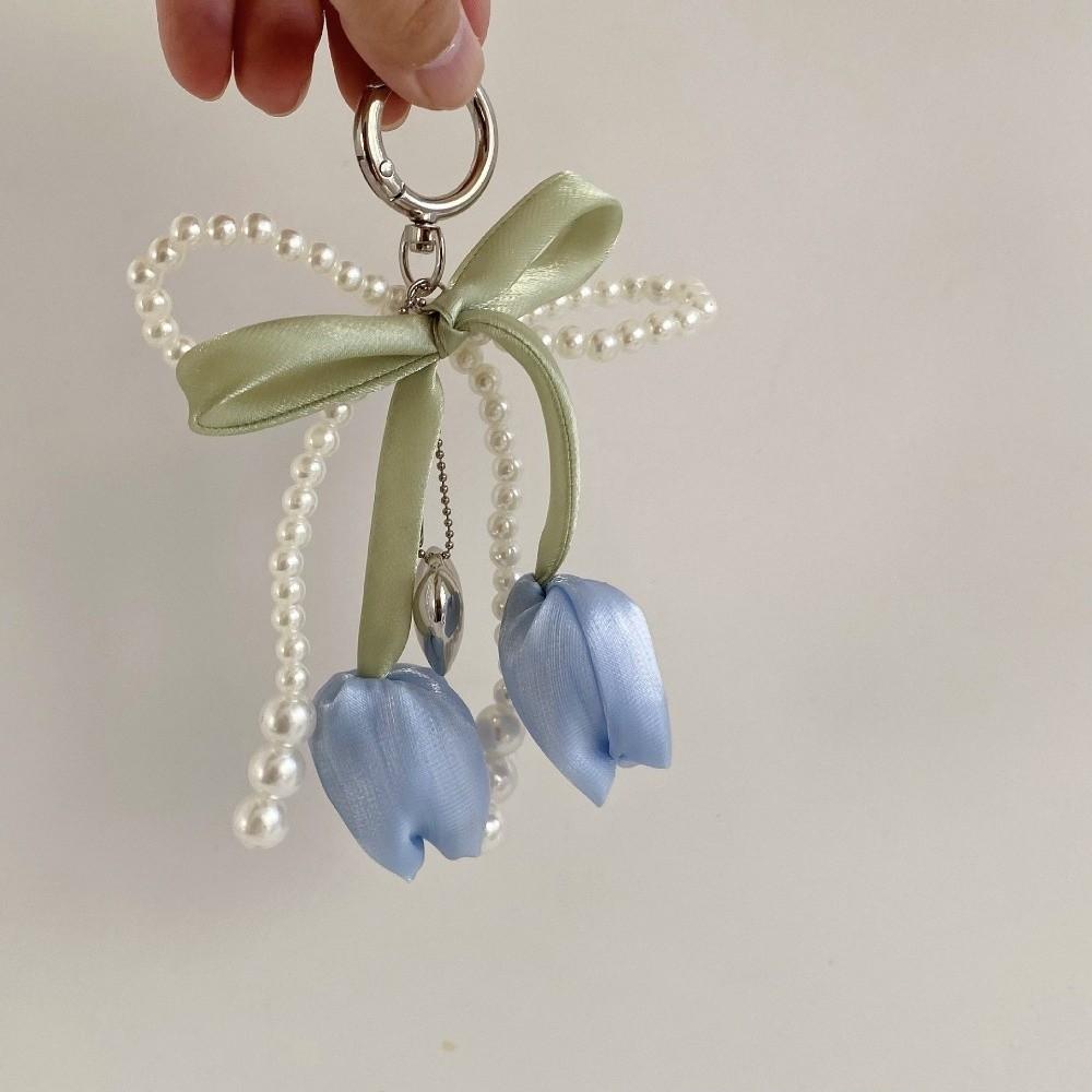 Сделай сам Подвеска для мобильного телефона Лента Жемчуг Кружево Брелок Мода Кружево Бант Аксессуары для сумки Шарм для сумки