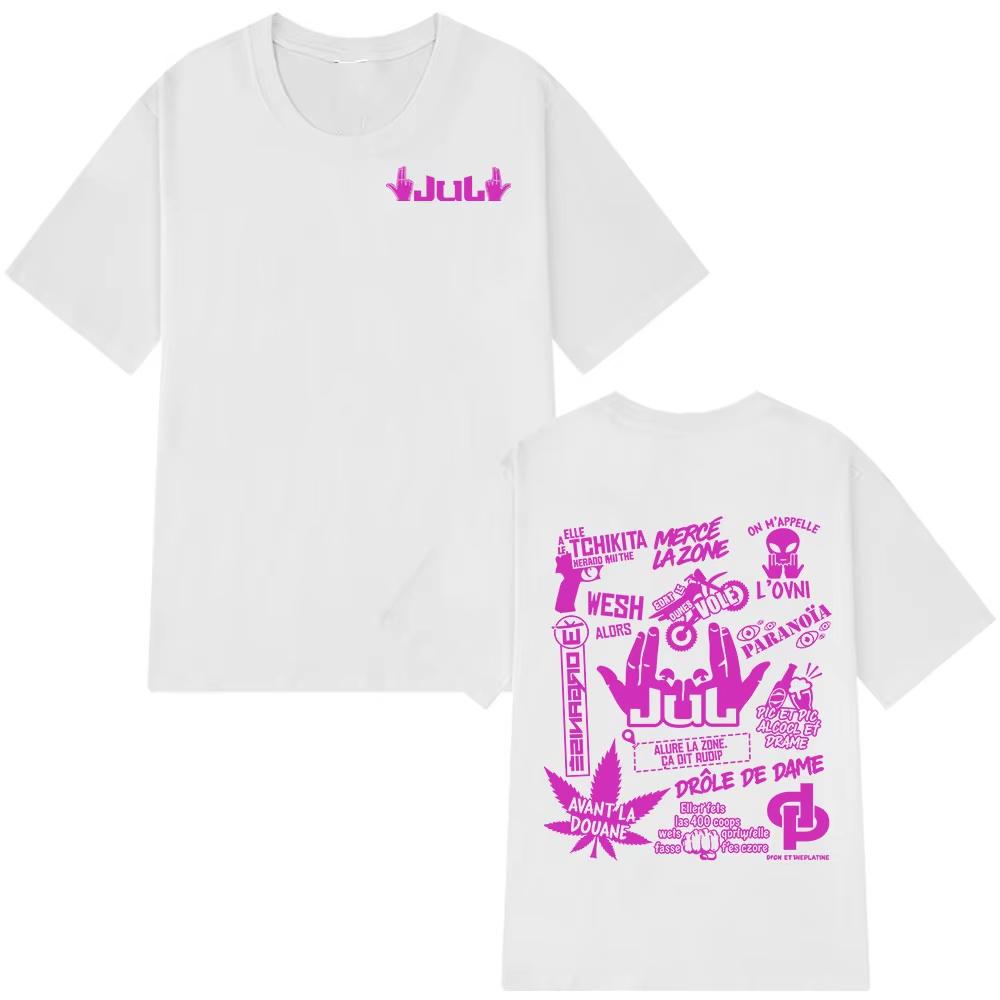 Rapper Jul Graphic T Shirt Unisexs Unisex Clothing Fashion Hip Hop Tshirt Casual Cotton Oneck Short Sleeve Oversized Tshirts