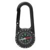 DC40T Zinc Alloy Portable Carabiner Compass with Graduated Ring Outdoor Navigation Tools