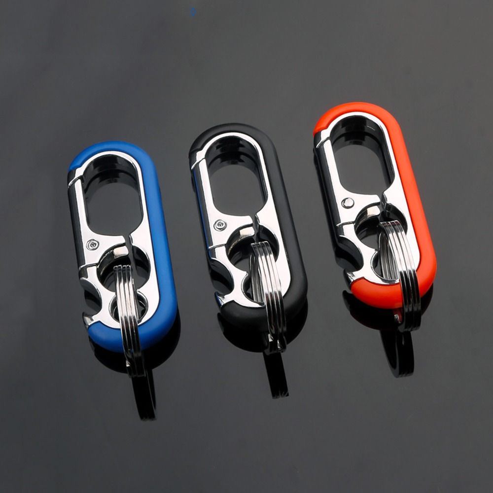 Key Ring Waist Buckle Car Keychain Car Key Holder Bottle Opener Key Chain Double Ring Keychain