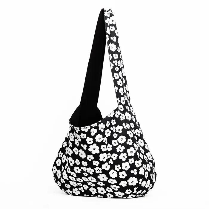 Flower Reversible 3-way Hobo Bag_Deep Navy