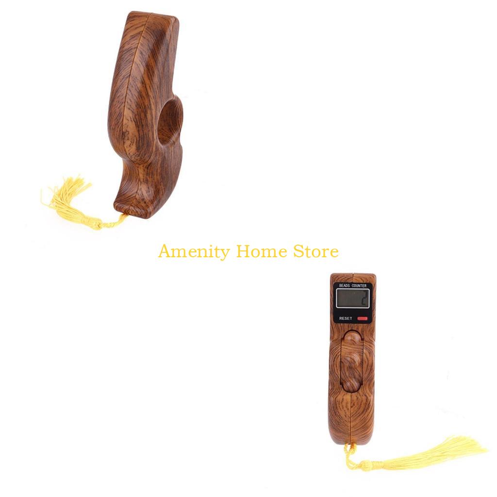 F26C Digital Tasbih Finger Counter Muslim Islamic Rotating Digital Tasbeeh Prayer Beads Tally Counter Gift for Friends
