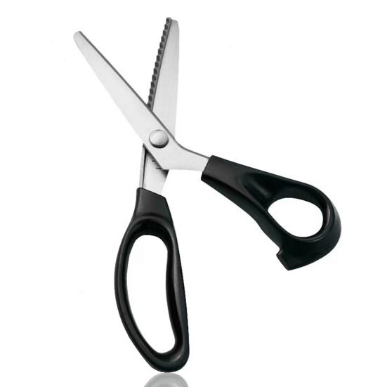 Ножницы зигзаг из нержавеющей стали Многоцелевые портновские ножницы Профессиональные DIY Ножницы для резки ткани Ручные ножницы для шитья