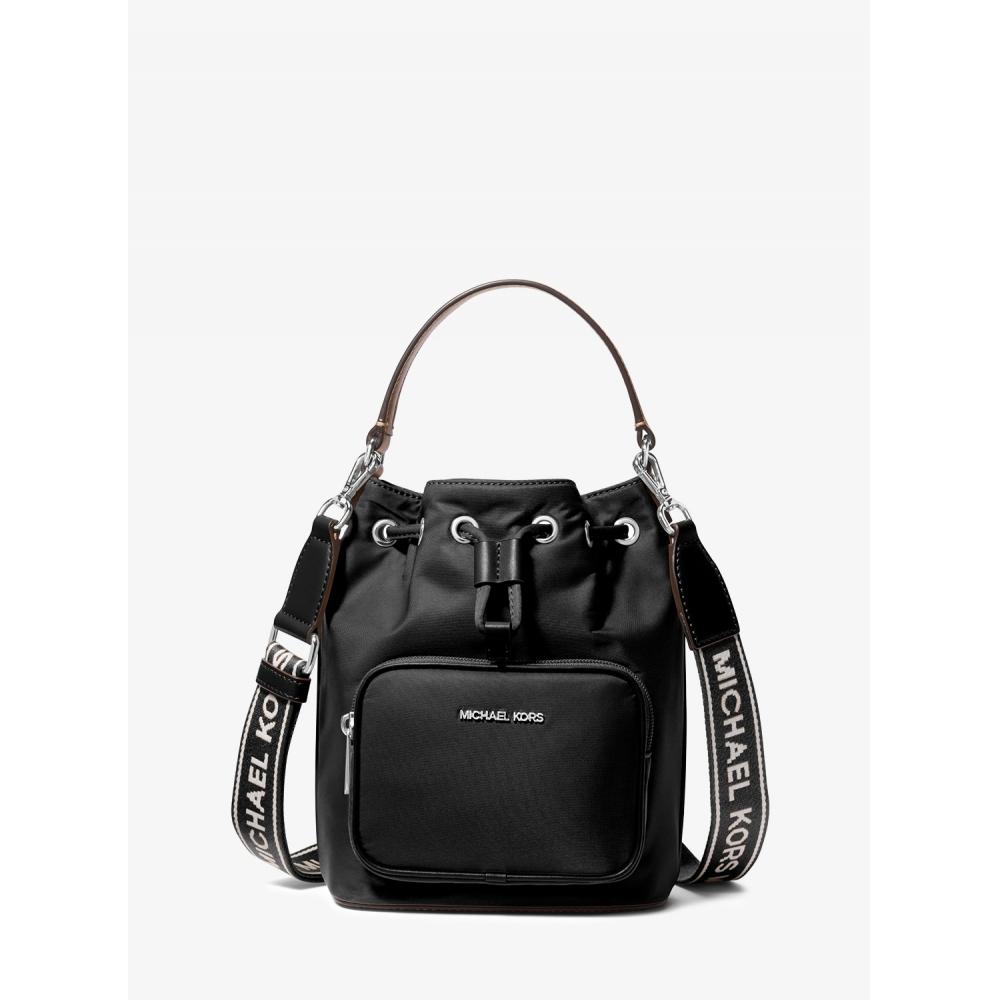Michael Kors Khai Нейлоновая сумка-ведро маленькая 35t5s5fm1c1 Черная