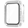 Diamond Cover For Apple Watch Case 45mm 41mm 44mm 40mm 38mm 42mm Tempered Glass Bumper Screen Protector iWatch Series 9 7 SE 6 8 5
