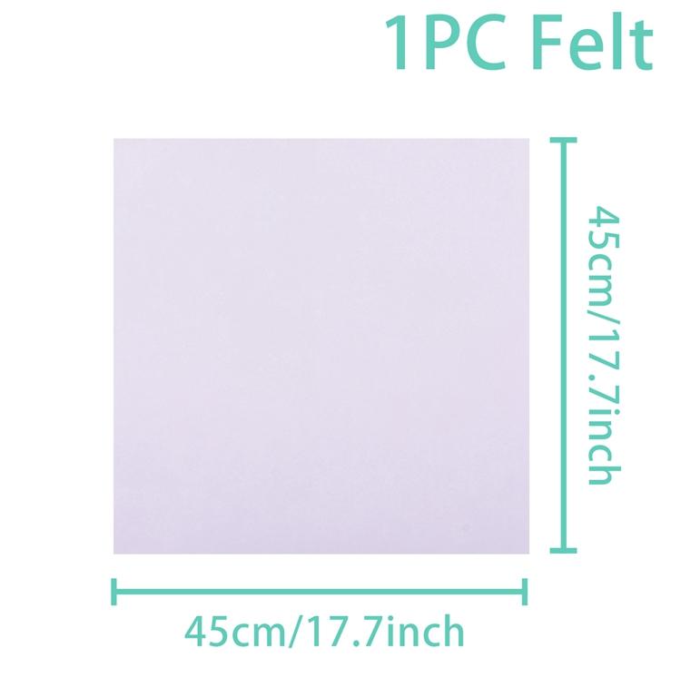 Мягкая фетровая ткань, нетканый фетровый материал, 45 см * 45 см * 2 мм, лист, пэчворк, сделай сам, швейные куклы, ремесла, аксессуары, материал толщиной 2 мм