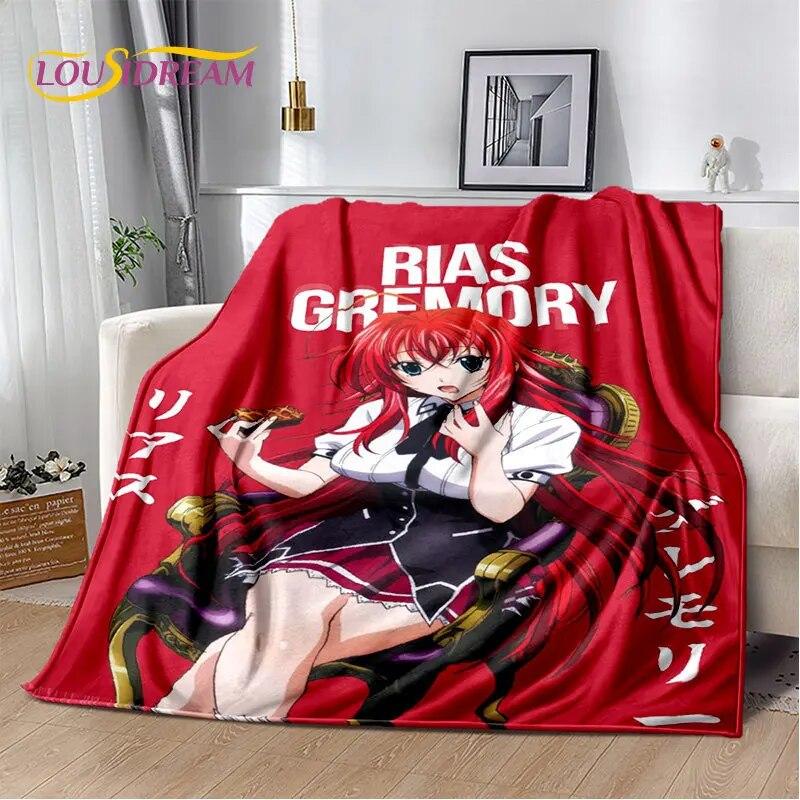 Мягкое плюшевое одеяло для средней школы D×D в стиле аниме для сексуальных девушек, фланелевое одеяло, одеяло для гостиной, спальни, кровати, дивана, чехол для пикника
