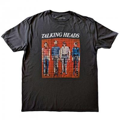 Унисекс хлопковая футболка с пиксельным принтом Talking Heads для взрослых