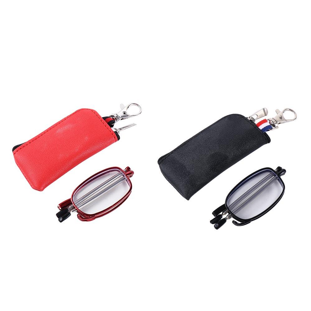 Light Anti-Radiation Folding Reading Glasses Women's Reading Glasses With Storage Bag Key Chain