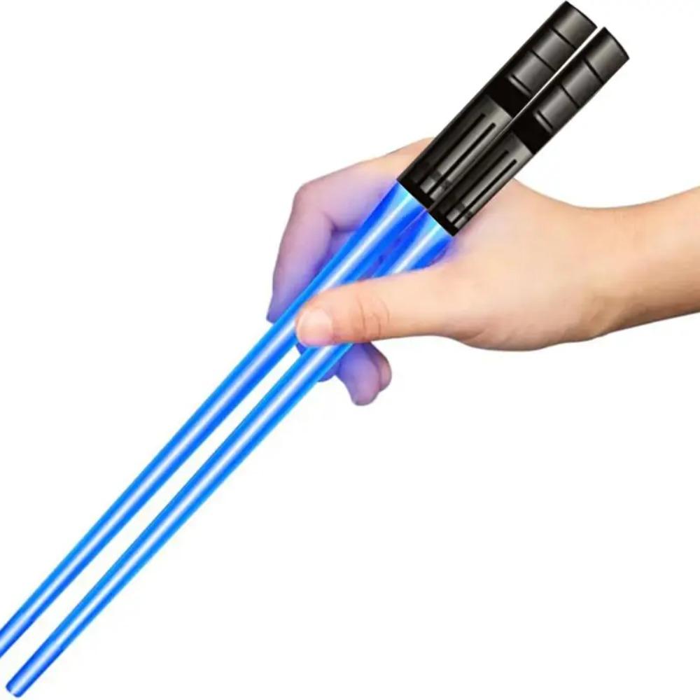 Washable LED Chopstick Detachable Luminous Chopstick Household Light Saber Chopsticks Night