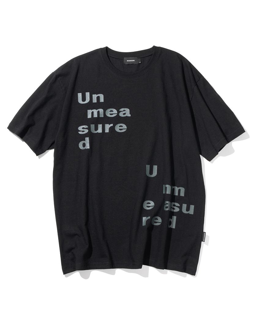 MASSNOUN Футболка с коротким рукавом Unmeasurd Msits004-Bk