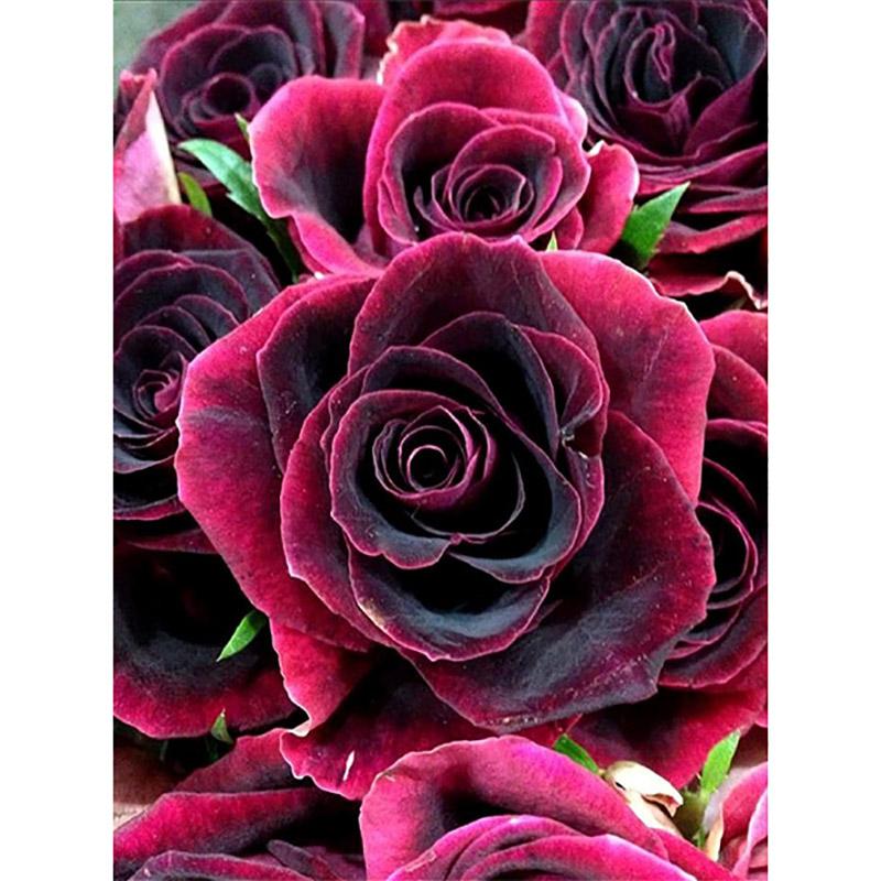 Полный круглый алмазная живопись из смолы, цветок, 5D DIY, алмазная вышивка, пейзаж, вышивка крестом, картина со стразами, настенное искусство