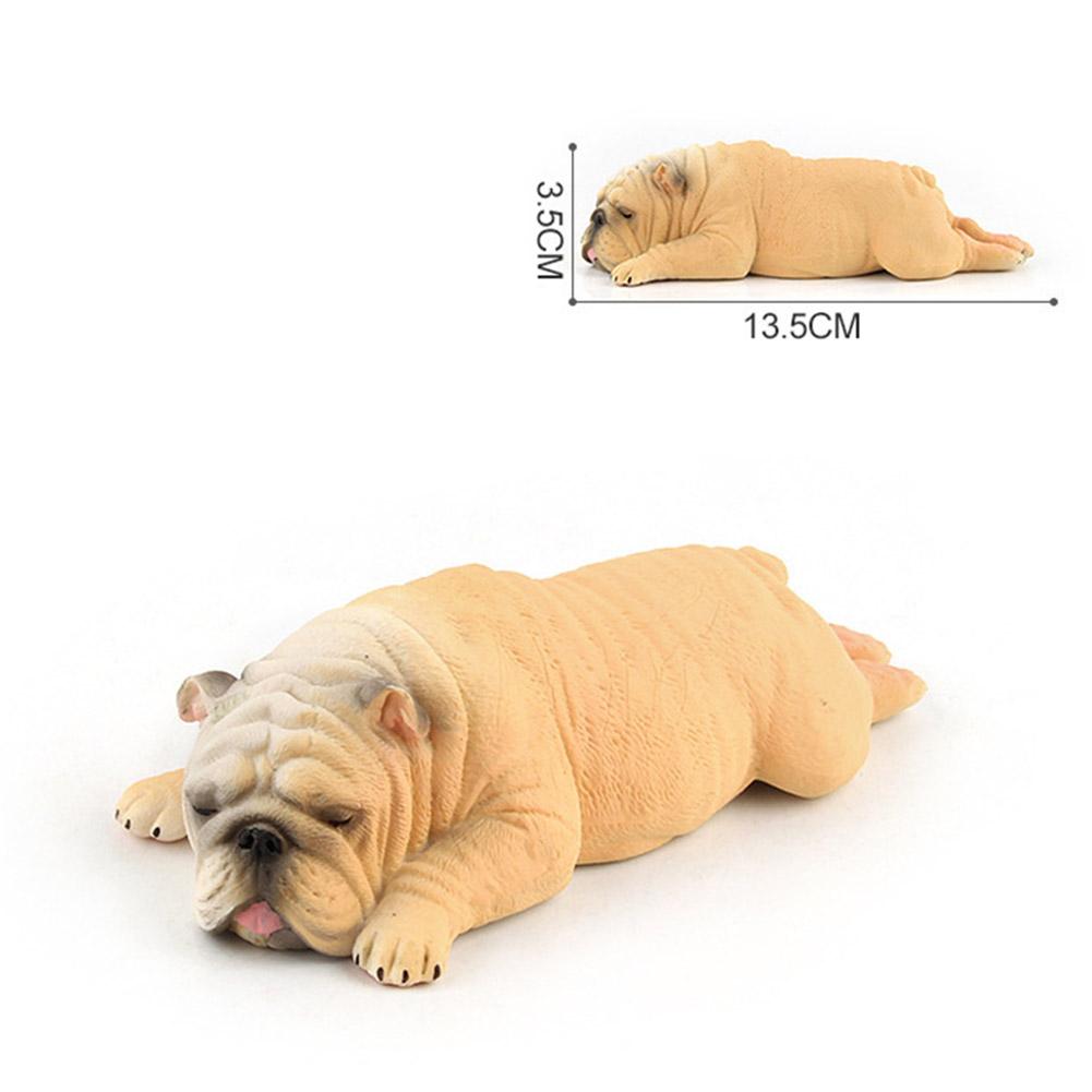 Милая имитация спящего бульдога в форме игрушки-украшения