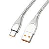 Кабель USB на USB-C, 65 Вт, Быстрая зарядка, штекер-штекер, Металлическая оплетка, Разъем Power Delivery, Кабель для передачи данных, Для аксессуаров телефона