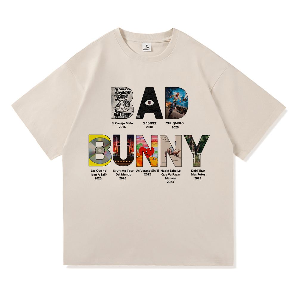Bad Bunny T Shirt Fashion Unisex Vintage Debí Tirar Más Fotos New Album 2025 TShirt Unisex DeBÍ TiRAR MáS FOToS Cotton Tees Shirts