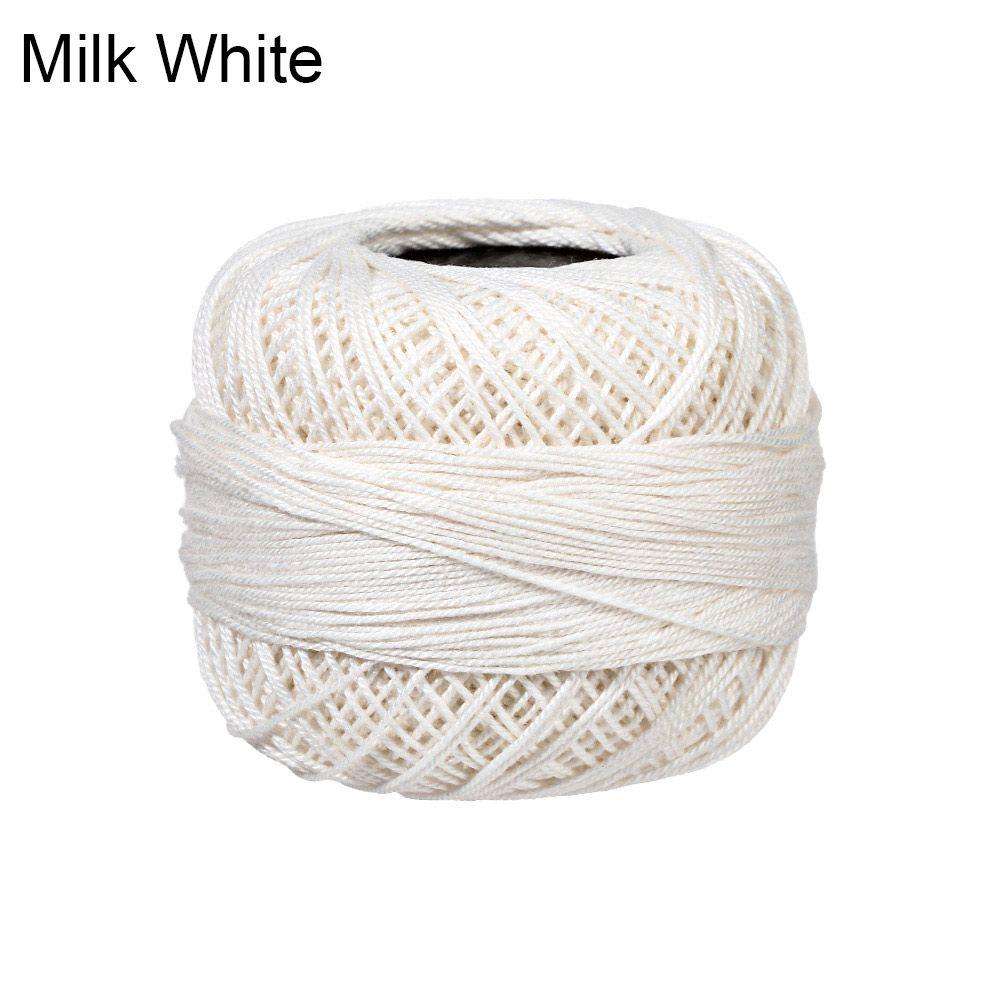 Легкая пряжа из чистого хлопка с кружевом для вязания крючком и спицами - Доступно несколько цветов