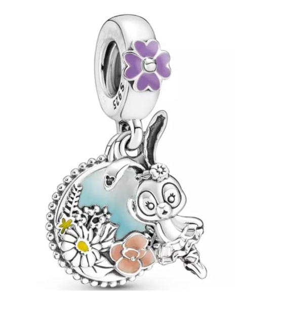 925 Silver Dumbo Mickey Mouse Charm Bead DIY Fine Jewelry Bracelet Pendant