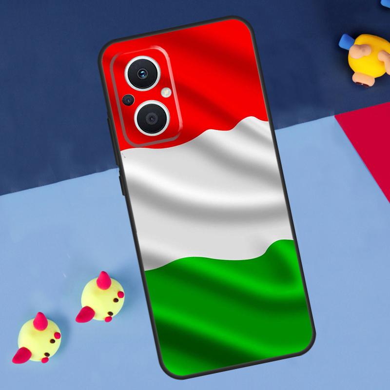 Флаг Италии для OPPO Reno 14F 13F 12F 11F 10 11 12 13 14 Pro 8T 7 8 Lite OPPO Find X6 X5 X8 X9 Pro Чехол
