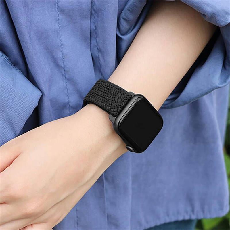Ремешок для Apple Watch 44 мм 40 мм 45 мм 41 мм 42 мм ultra 49 мм correa Плетеный браслет Solo Loop Apple watch series 7 3 5 se 6 8