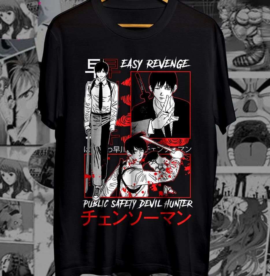 Человек-бензопила Аки Хаякава новая футболка Пауэр, Макима, аниме, графическая футболка Дэнджи