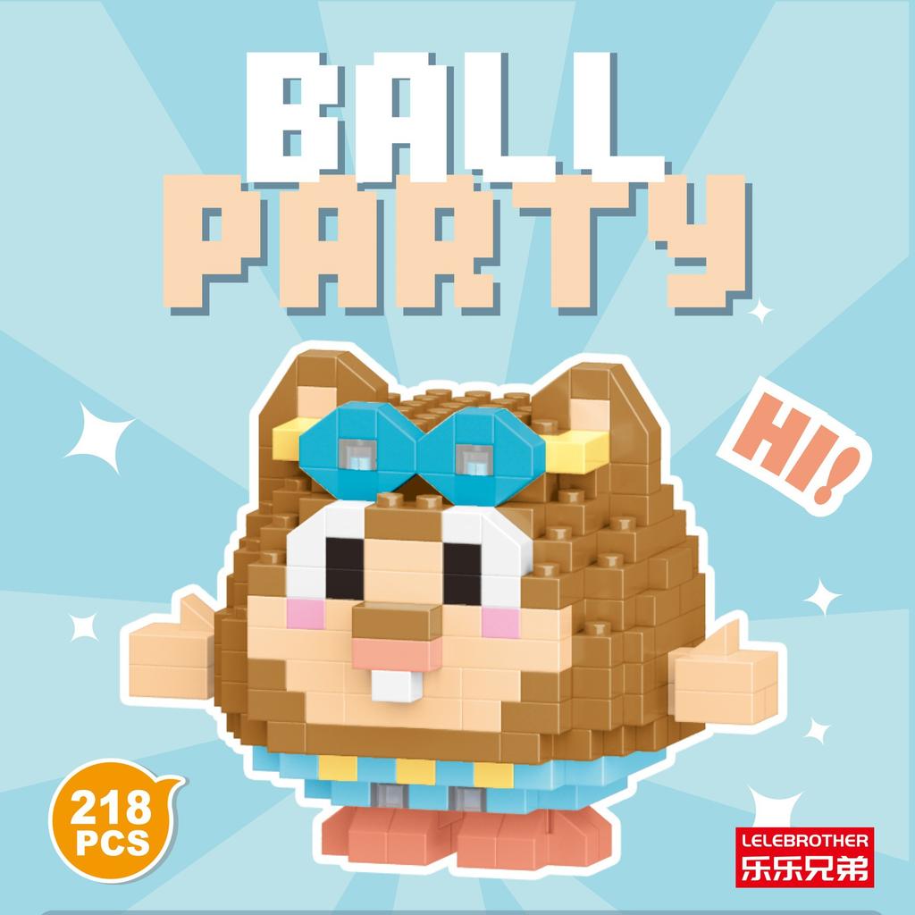 Серия кукол-животных из микрочастиц, строительные блоки, детские сборные игрушки