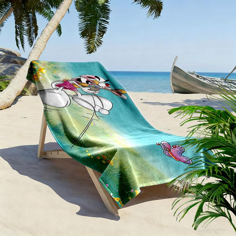 Diddl Print Beach Towel, Large Soft Quick Dry Towel for Beach Camping Swimming