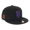 Кепка New Era 59FIFTY MLB THEMET Collaboration NYM черная 7 5950 THE MET NEYMET BLK 14457389 NER36C2190 3/4