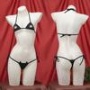 Three-Point Lace-Up Bikini with Cat Paw Embroidery - Sexy Women's Swimwear B0220