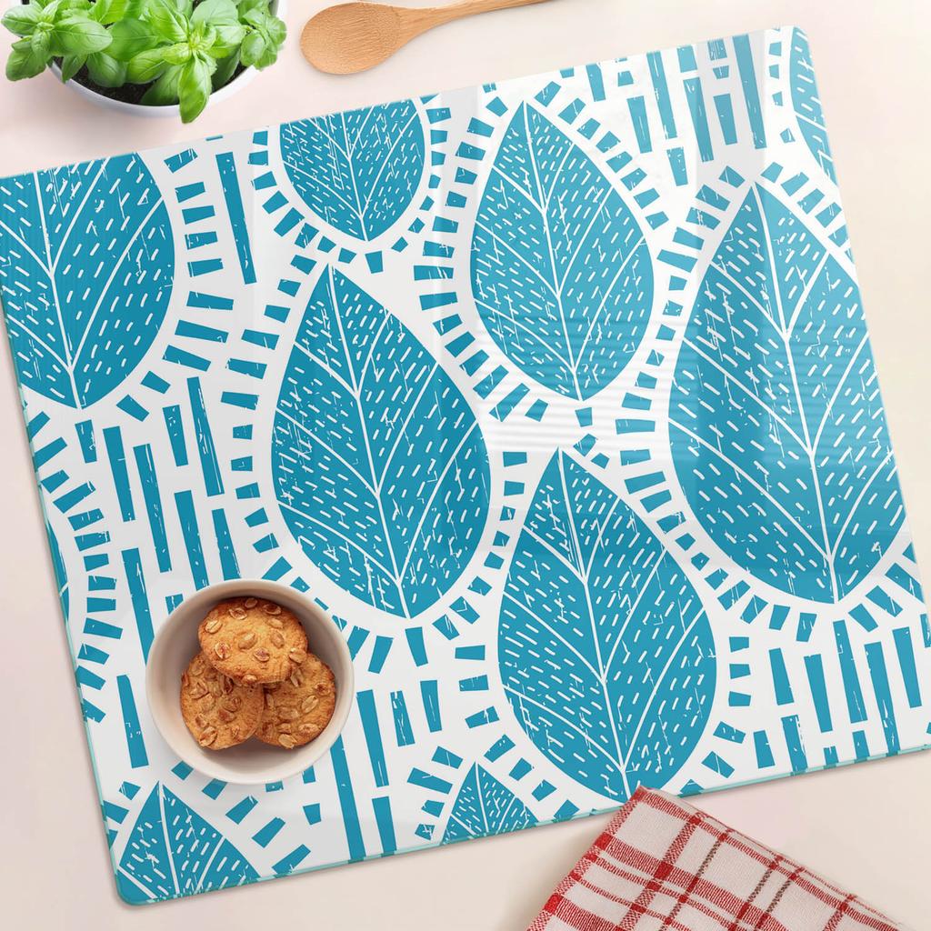 Ozdobna Deska Kuchenna Szklana Do Krojenia Z Grafiką Drzewa Retro 60X52 Cm