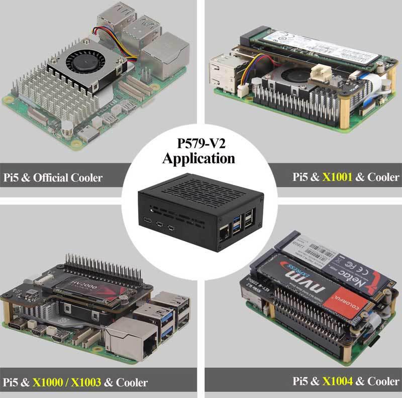 X1015 Raspberry Pi 5 Плата расширения PCIe на M.2 NVMe SSD