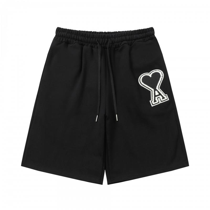 26S AMI Streetwear Loose Fit Shorts Men Women Casual Beach Sports
