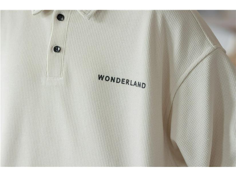 Ретро Толстовка-поло свободного кроя - Повседневный топ с длинным рукавом