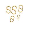 2PCs No Fade Gold Color Stainless Steel S Shape Buckle Spring Lobster Clasp Hooks Connector for Necklace Jewelry Making Findings