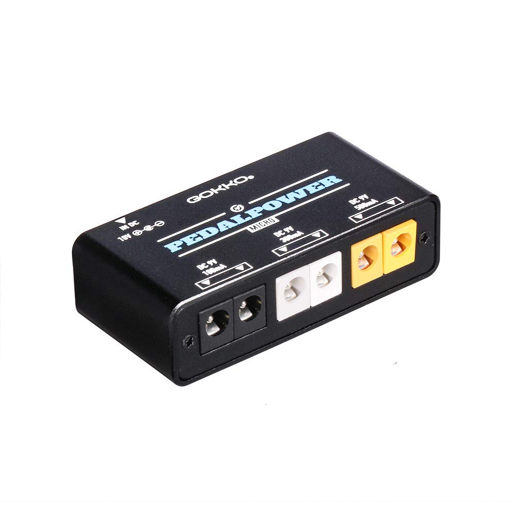 GOKKO AUDIO Блок питания для эффектора Педаль для электрогитары Гитарный эффектор Блок питания с низким уровнем шума 6 независимых выходов 9 В постоянного тока Блок питания PSE