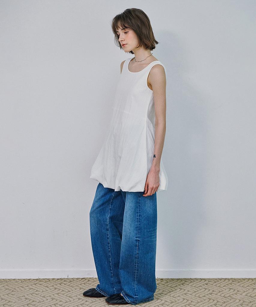 Marot Balloon Mini Dress_White