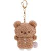 San-X Sugar Cocomoo Hanging Plush Toy Cookie Bears (Cocoa) MO64801 Size: H9 X W7 X D4cm