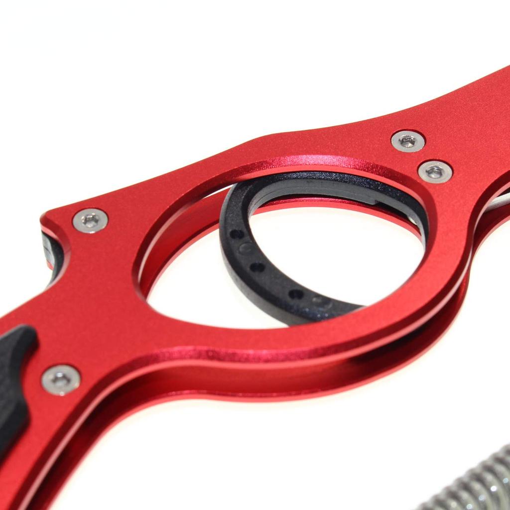 1091 Fish Lightweight Aluminum Fish Long Gun Grip (Iregui) Grip, Grip, Reach, (Red (Resin Trigger))