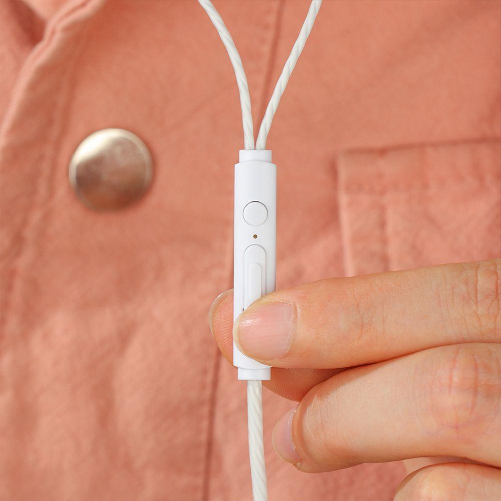 Volume Control With Microphone Metal In-Ear Headphones Earphones Gaming Headset Wired Headphones