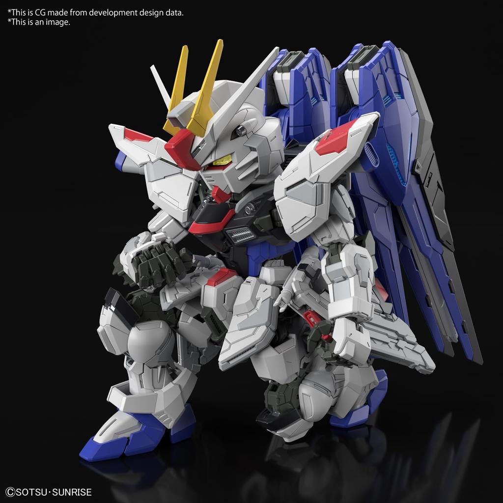 BANDAI SPIRITS MGSD Mobile Suit Gundam SEED Freedom Gundam Pre-Colored Plastic Model Kit 2619354