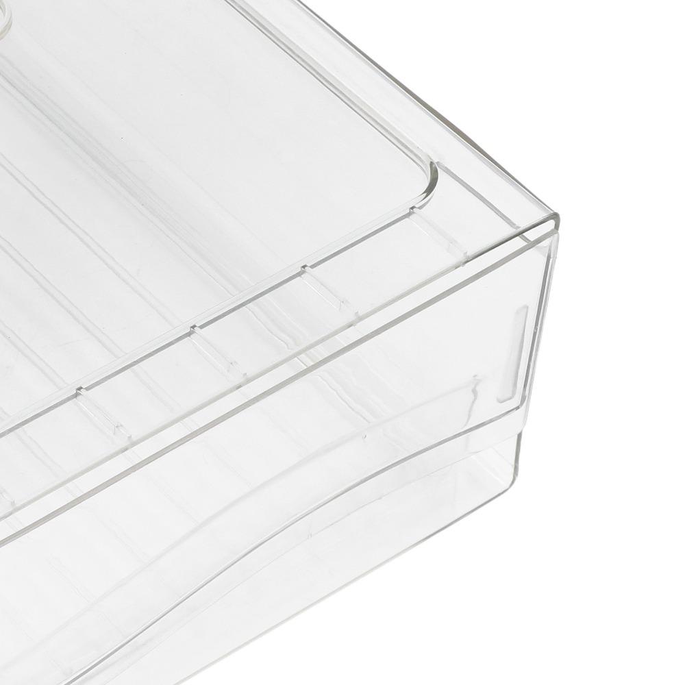 PET Pantry Organizer Bin S/L Produce Storage Container Refrigerator Storage Bin Pantry Use