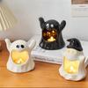 Cute Ghost Candlestick Halloween Creative Restaurant Desktop Aromatherapy Candle Atmosphere Decoration Candle Candlestick
