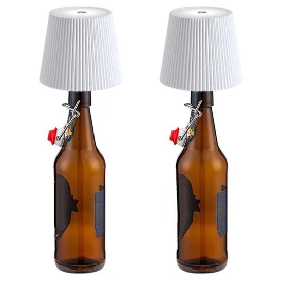 Светодиодный светильник для бутылки вина, бесступенчатое затемнение, энергоэффективный, простой в использовании, сенсорное управление, беспроводной абажур для бутылки, украшение для дома