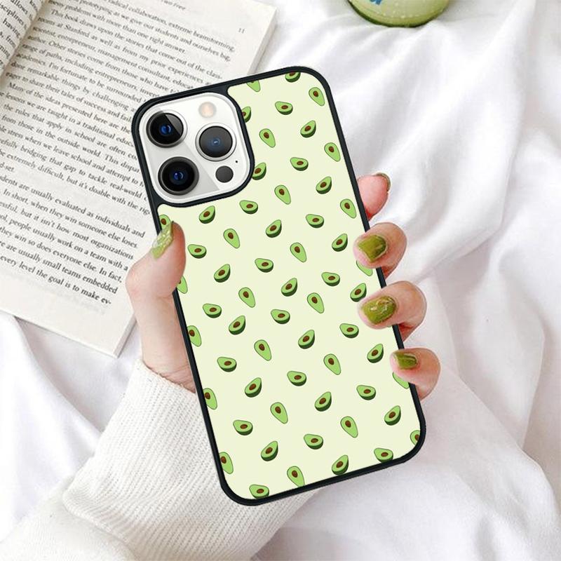 Cute Avocado Phone Case for iPhone 17 Air 16 PRO MAX 15 14 PLUS 12 11 13 Back Cover Fundas Shell coque