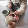 Fika Stacking Cups, Silicone, Dishwasher and Boiler Safe, Meets Food Sanitation Standards, Muted Colors, Supervised by a Kobe-based Nursery Teacher