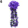 1Bunch Home Decor Artifical Violet Hanging Garland Vine Flower Traling Bracketplant
